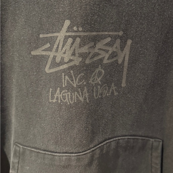 Stussy Charcoal Hoodie for Men - Picture 2 of 5